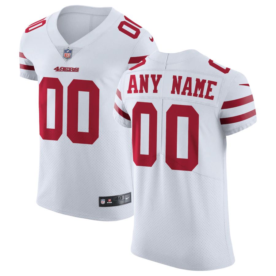 Men San Francisco 49ers Nike White Vapor Untouchable Elite Custom NFL Jersey->san francisco 49ers->NFL Jersey